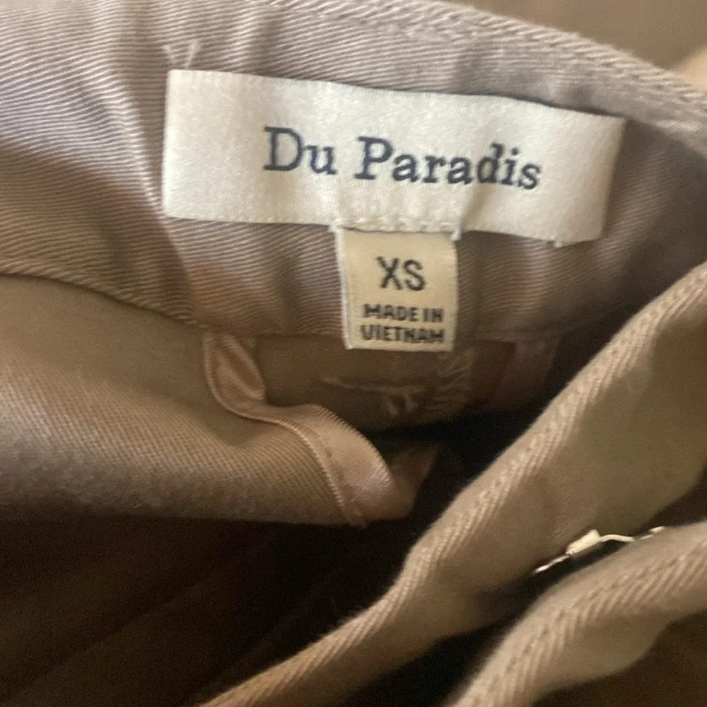 Anthropologie Du Paradis Wide Leg Cargo Pants Khaki Sz XS - Picture 6 of 8